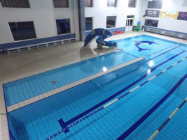 Vasca coperta della piscina di Piasco